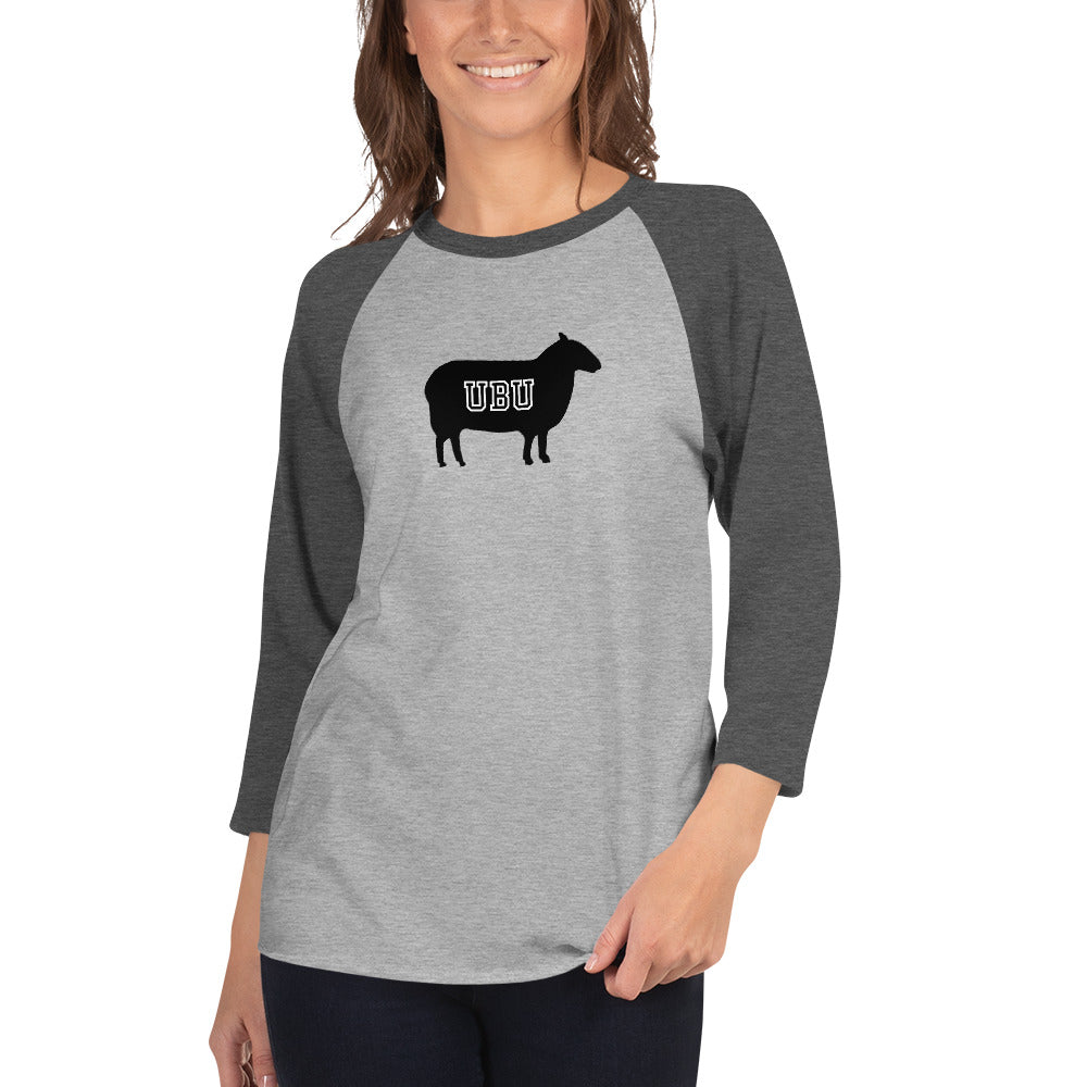 3/4 sleeve raglan shirt